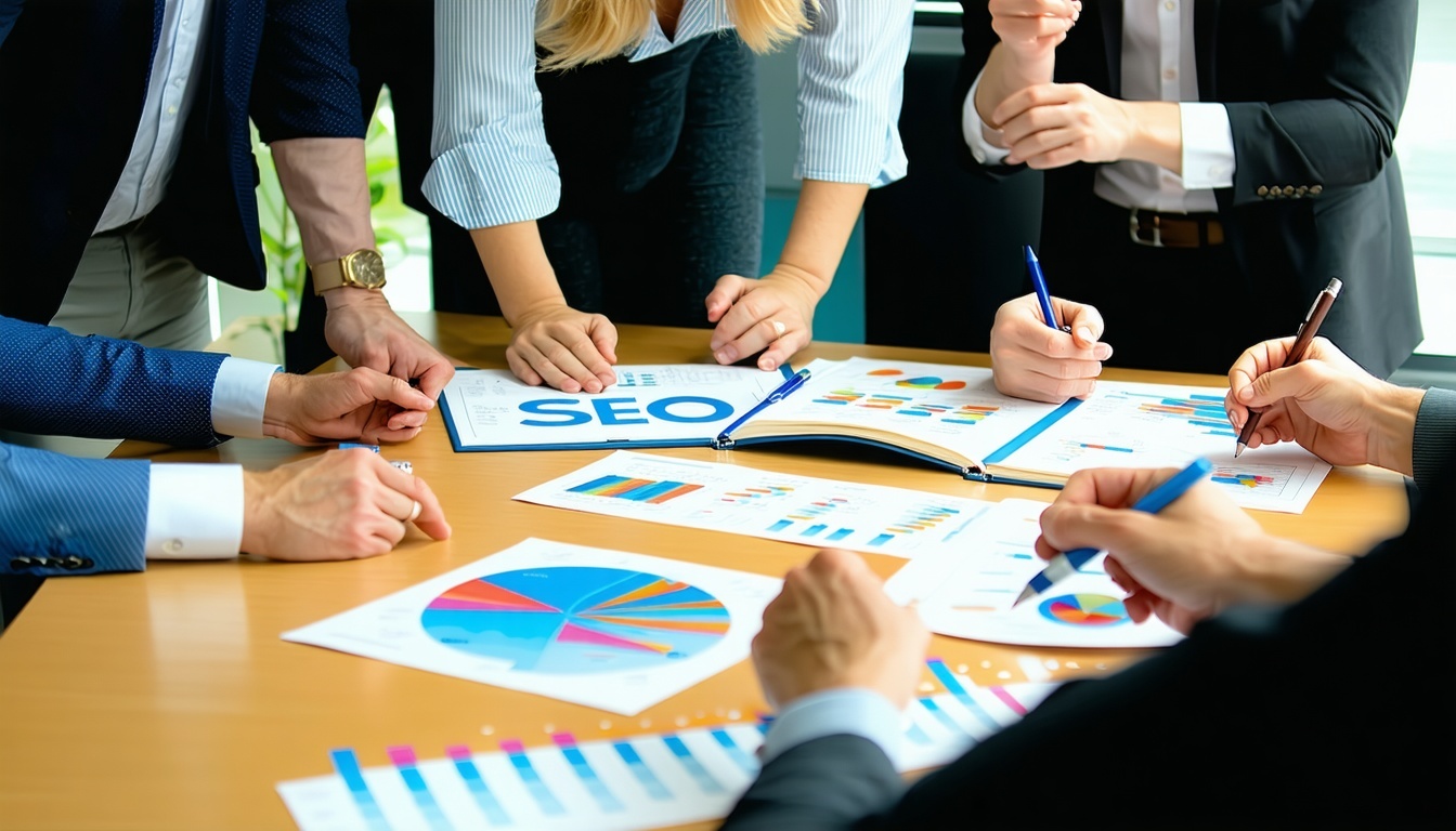 SEO strategy meeting